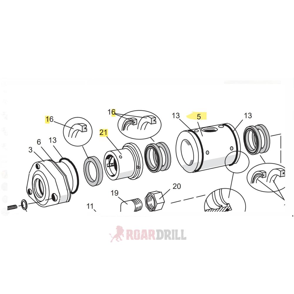 BUSHING BEARING 152 266 48 ( HL700/70) Fig 21