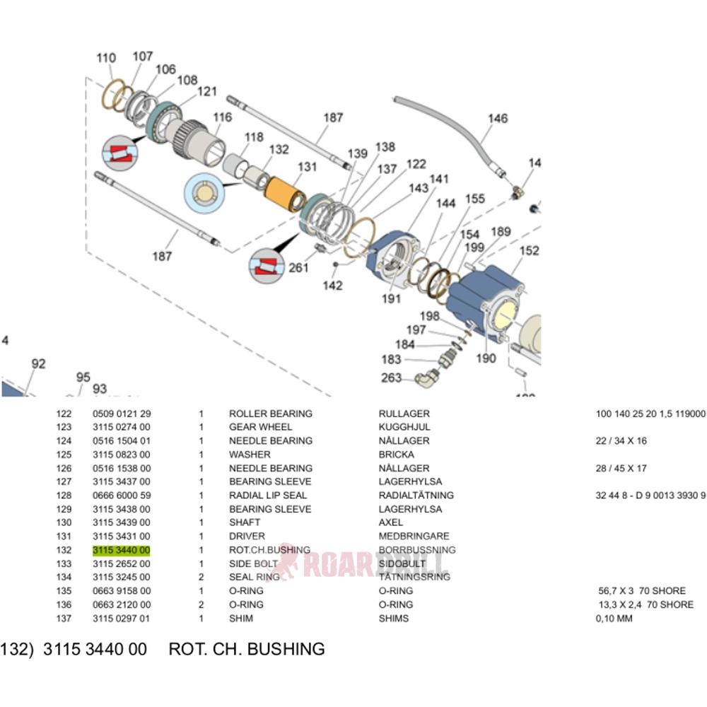 ROT. CH BUSHING    COP2560EX 3115344000
