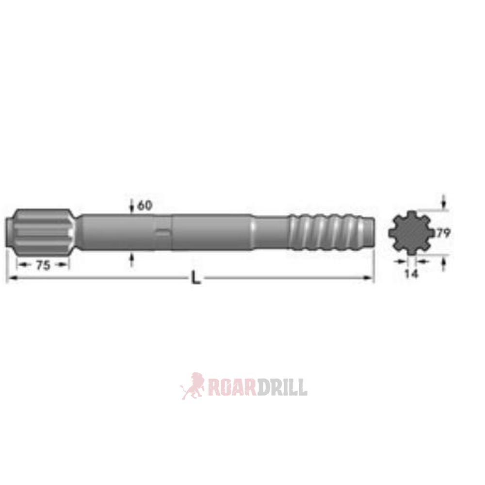 ADAPTER T51 HL 1000 D=60 L=670