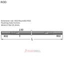 ROD HEX (Barras) R32/R32 MM 3660 mm