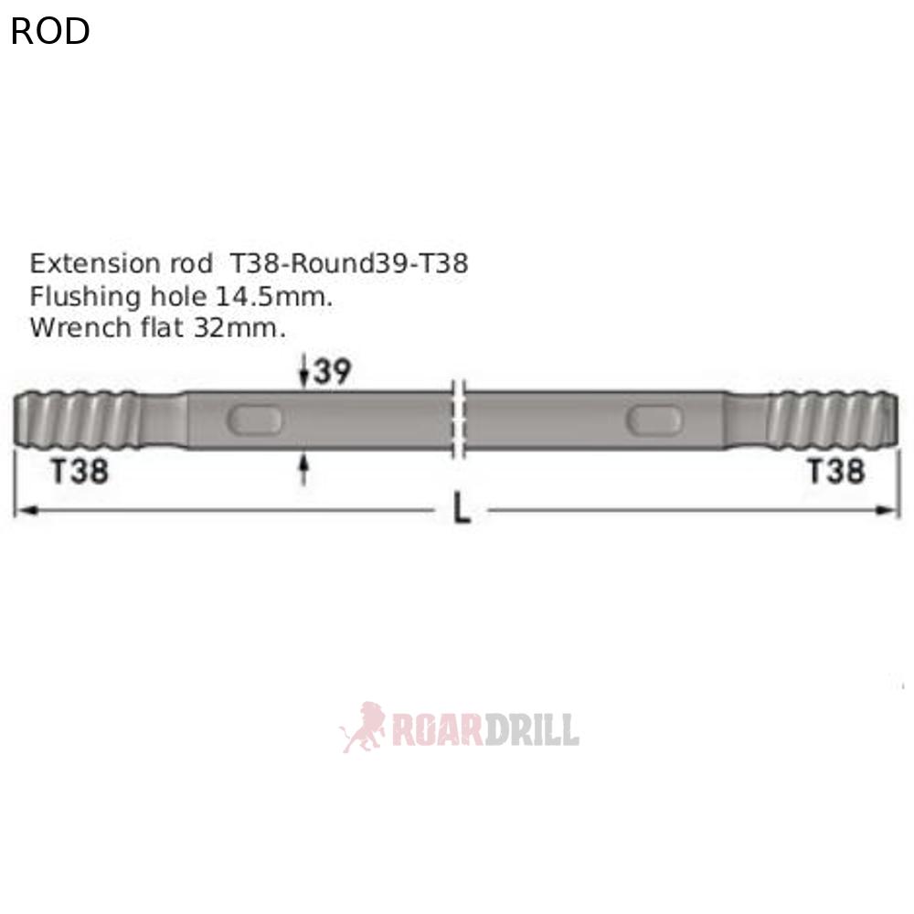 ROD HEX (BARRA) T38/T38 MM 4310 mm