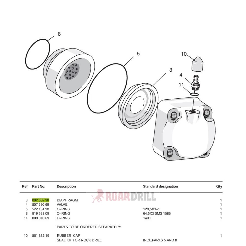 DIAPHRAGM hl 1000