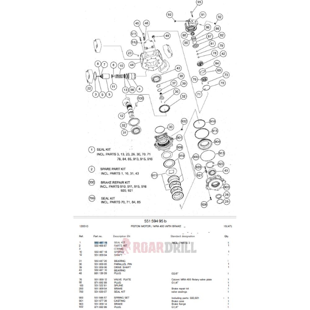 MOTOR SEAL KIT