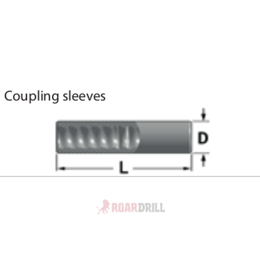 [3C25/25FF150] COUPING R25/R25 150 mm D:35 mm (31-R25-35-150-23)