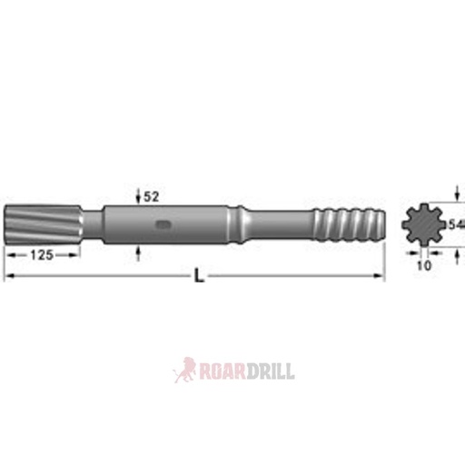 [3-41850-52T45-0565-23  3ADT45ATL1840 3ADT45COP1840] ADAPTERS T45 ATL COP 1840 HE, COP 1850 52/565