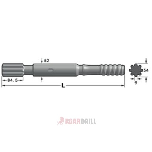 [13-41550-52T45-0525-23 3ADT45COP1550] ADAPTER T45 ALT COP 1550,1838 T45 52/525