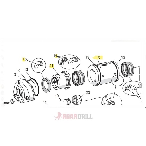 [15226648 21] BUSHING BEARING 152 266 48 ( HL700/70) Fig 21
