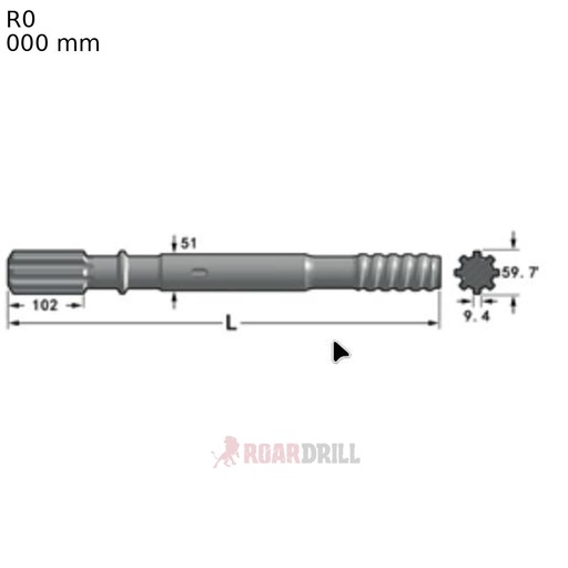 [3-4HC80R-51T45-0670-23 3AT45MONHC120] ADAPTER T45 HC120R , HC80R, HC150R (51/670)