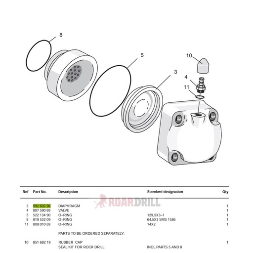 [09260298] DIAPHRAGM hl 1000