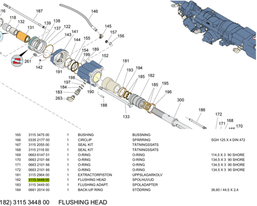 [14-3115344800] FLUSHING HEAD COP2560EX